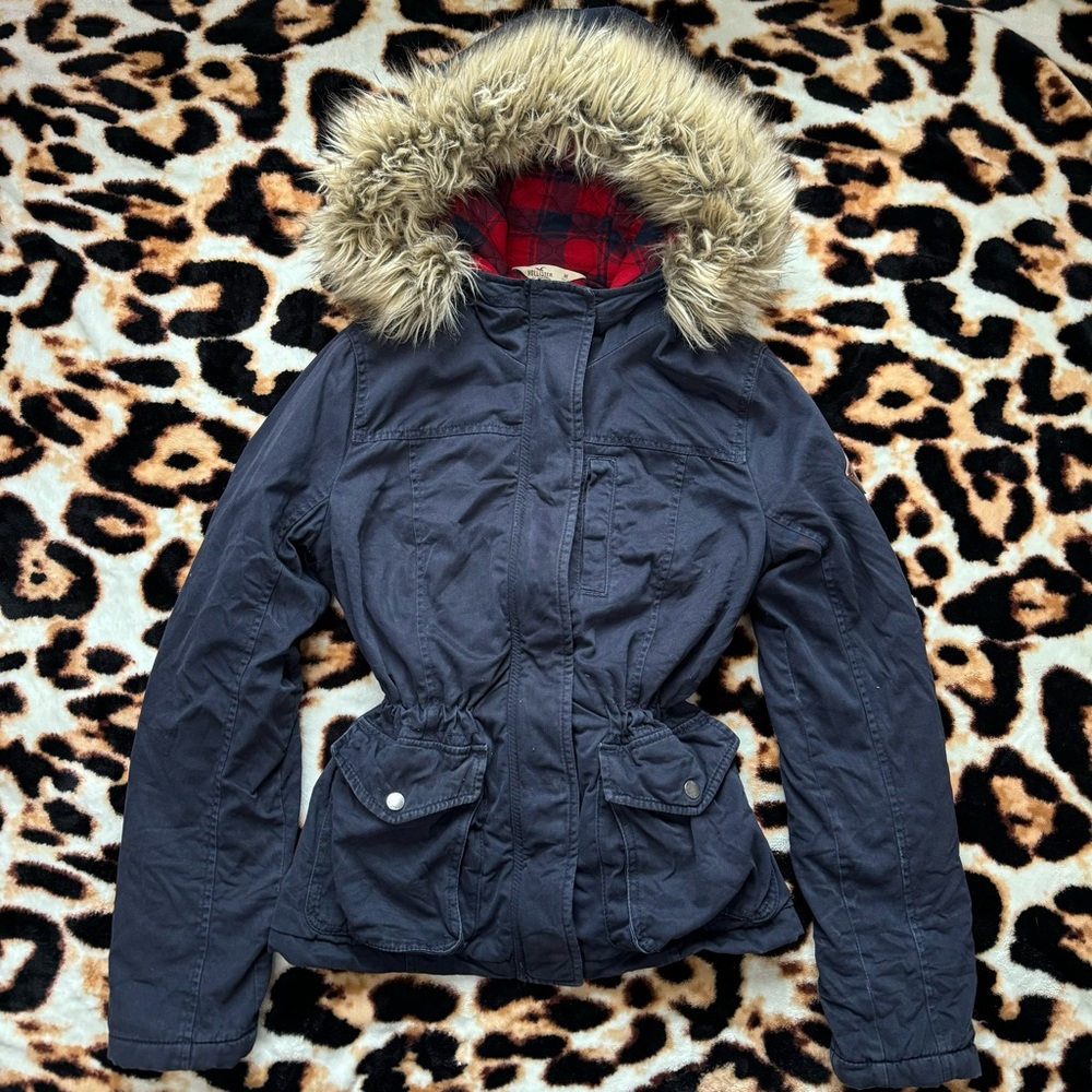 Hollister fur hood jacket